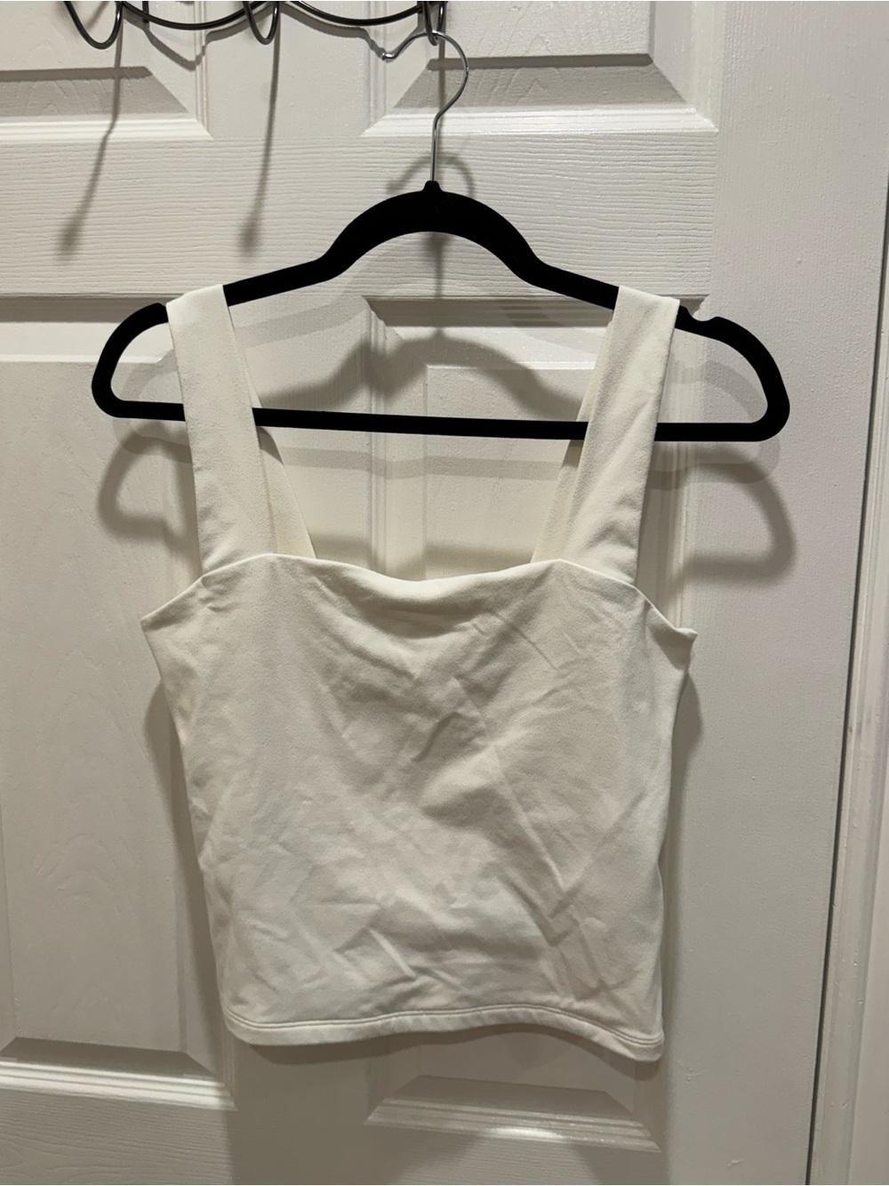 Abercrombie & Fitch Classic White Square-Neck Tank Top